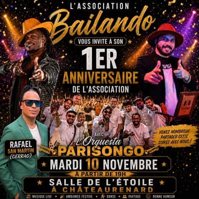 ANNIVERSAIRE DE BAILANDO EN FRANCIA ET PARISONGO EN CONCERT 🇨🇺