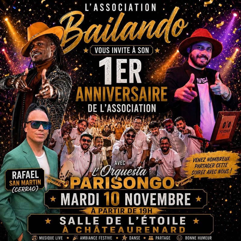 ANNIVERSAIRE DE BAILANDO EN FRANCIA ET PARISONGO EN CONCERT 🇨🇺