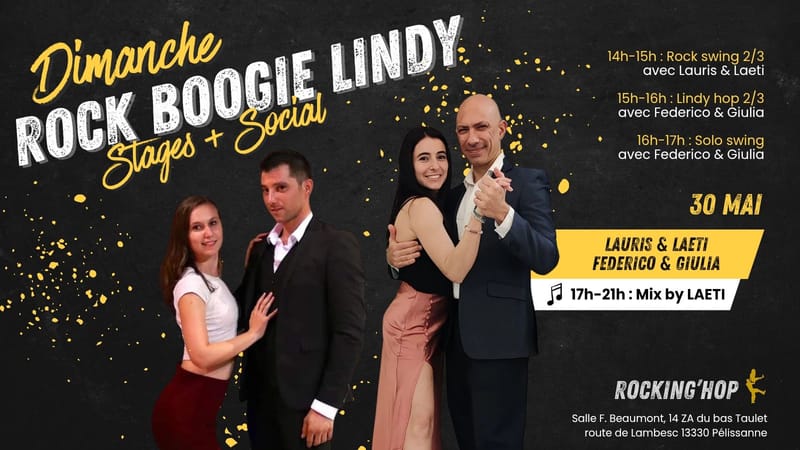 Dimanche Rock-Boogie-Lindy le 30 mai