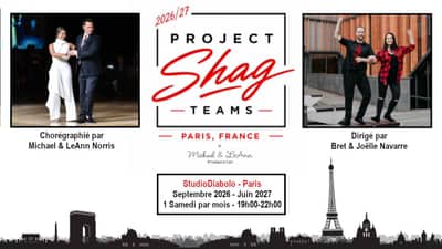 Project Shag Teams - Carolina Shag à Paris avec Bret & Joëlle Navarre