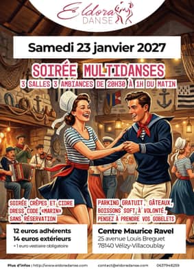Samedi 23 janvier - Soirée Multi Danses - 3 salles 3 ambiances