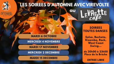 Les SOIREES D'AUTOMNE avec VIREVOLTE au LEVRETTE Café