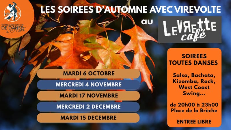 Les SOIREES D'AUTOMNE avec VIREVOLTE au LEVRETTE Café