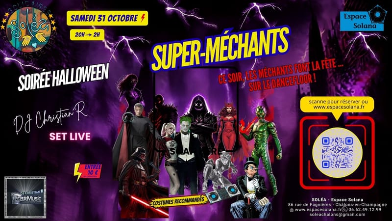 Pour Hallowen les Super-Méchants s'invitent à Solana