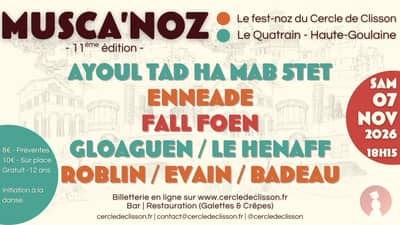 Musca’Noz : le fest-noz du Cercle Celtique de Clisson - 11ème édition