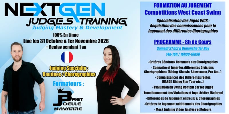 NextGen Judges Training : Judging Routines - avec Bret & Joëlle Navarre