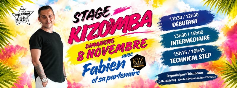 Kizomba avec Fabien 4 heures de stage