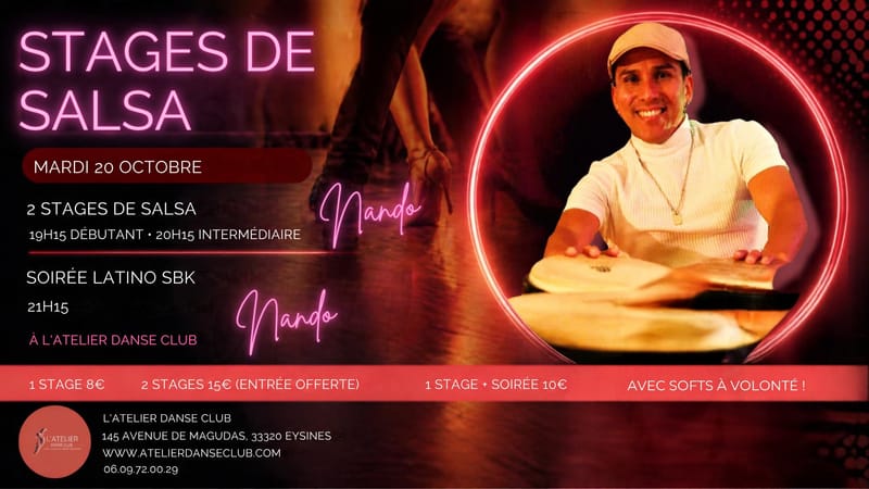 2 STAGES DE SALSA & SOIRÉE LATINO SBK