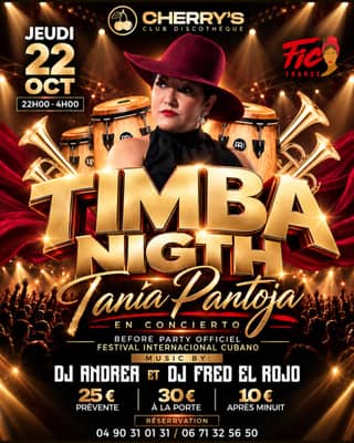 Concert de Tania Pantoja au Cherry's