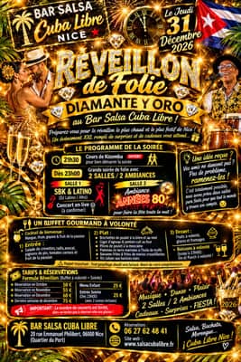 ✨ RÉVEILLON DE FOLIE AU BAR SALSA CUBA LIBRE 2027 ! ✨