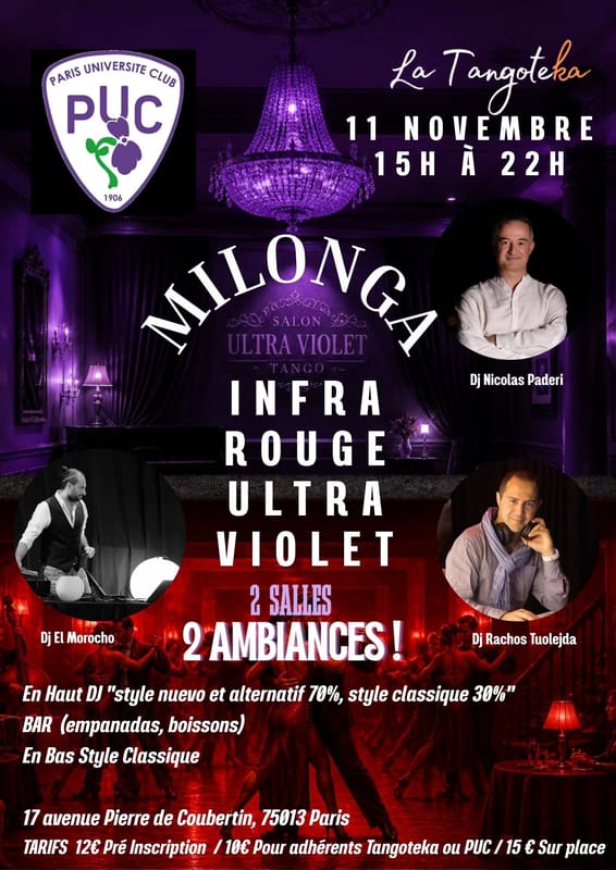 Milonga Infra Rouge Ultra Violet!