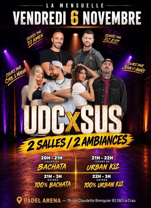 Mensuelle UDC x Studio US / 2 salles 2 ambiances