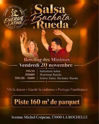Salsa, Bachata, Rueda , nouveau lieu à La Rochelle