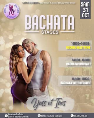 Stages de Bachata - Yass & Inès (31/10/2026)