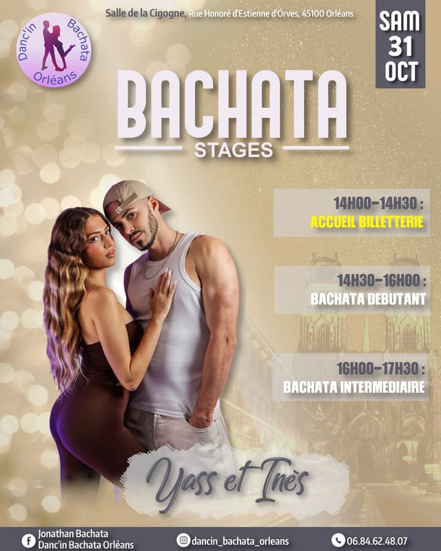 Stages de Bachata - Yass & Inès (31/10/2026)