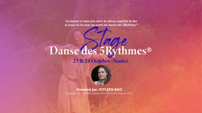 À Corps Joie - 5Rythmes® - 23&24 Octobre 2026 - NANTES