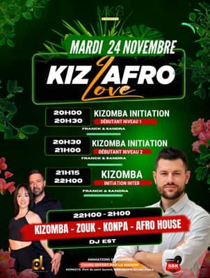 Cours & Soirée Kiz Afro Love (Monkeys)