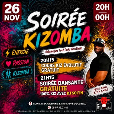 26/11 💃🏼 Baila Kizomba Afterwork - Cours & Soirée gratuits 🕺🏿