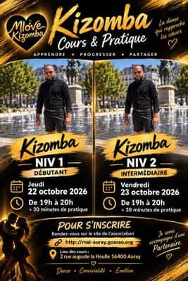 Cours de Kizomba pendant les vacances scolaires